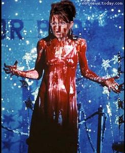 Sarah Palin as Carrie at the Republican Prom