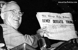 Dewey defeats Truman