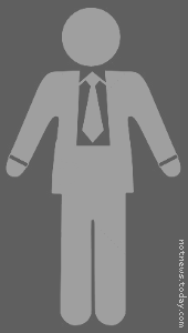 Generic toilet businessman symbol