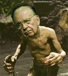 Rupert Murdoch as Gollum