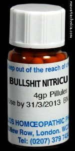 Homeopathic Bullshit Nitricu 30C