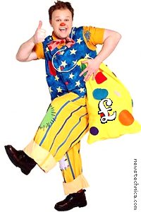 Mr Tumble with swag